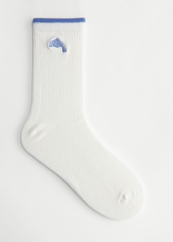 Embroidered Ankle Socks