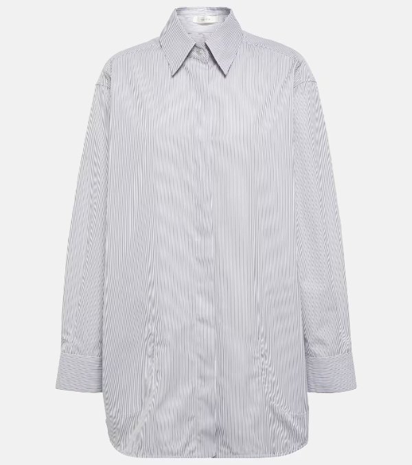 Gossard Striped Cotton Poplin Shirt in Multicoloured - The Row | Mytheresa