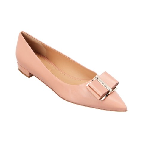 Salvatore FerragamoVara Bow Leather Ballet Flat