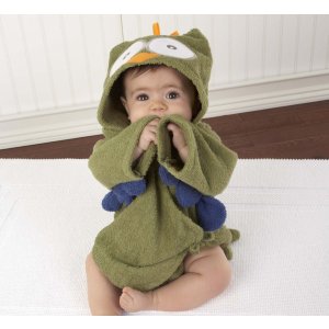 Baby Aspen, Hug-alot-amus Hooded Hippo Robe,