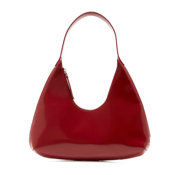 Amber Patent Leather Shoulder Bag
