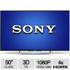 Sony KDL-50W800B 50" Full HD 1080p (Native 120Hz) 3D WiFi Smart LED TV(with 2 Pairs 3D Glasses)