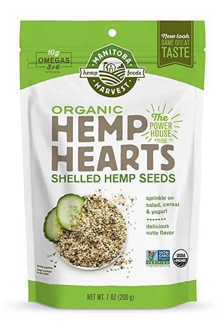 Organic Hemp Hearts Raw Shelled Hemp Seeds, 7oz; with 10g Protein & Omegas per Serving, Non-GMO, Gluten Free