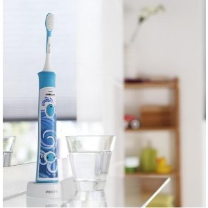 Philips Sonicare For Kids Rechargeable Electric Toothbrush, HX6311, Aqua