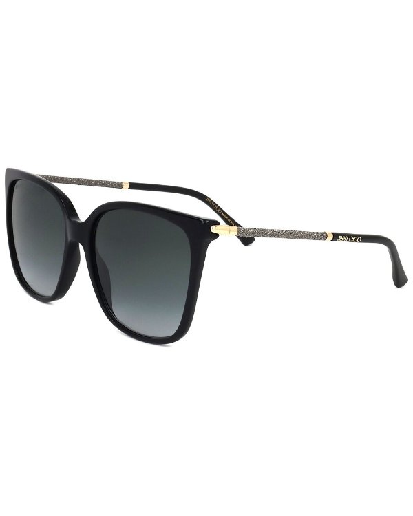 Women's SCILLA/S 57mm Sunglasses / Gilt