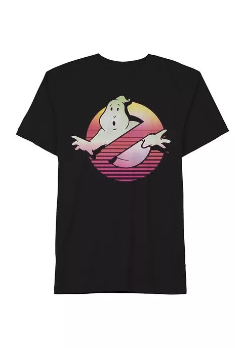 Retrowave Ghostbusters Short Sleeve Graphic T-Shirt