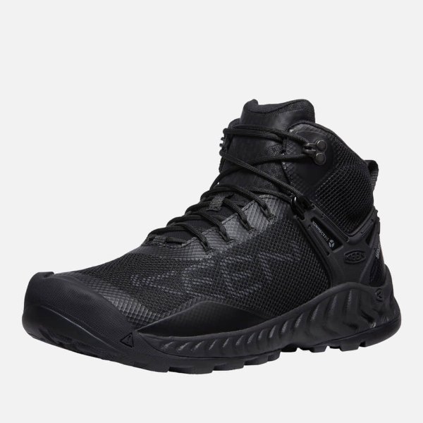 Men's Nxis Evo Mid Wp Shoes - Triple Black - UK 7