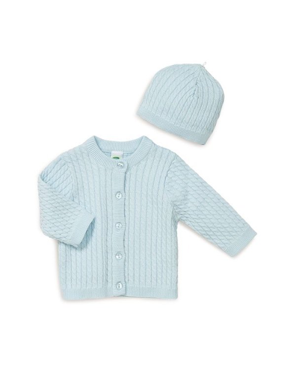 Boys' Cable-Knit Cardigan & Hat Set - Baby