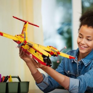 LEGO Technic Firefighter Aircraft Building Toy, Model Airplane Set 42152