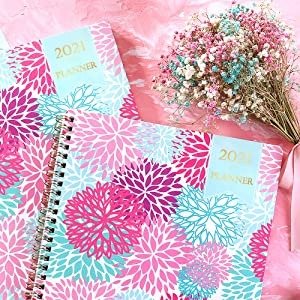 Planner 2021 - Planner 2021 from Jan 2021- Dec 2021, 7.65" x 9.85", Weekly & Monthly Layout, to-Do List, Flexible Cover, Strong Twin - Wire Binding, Improving Your Time Management Skill