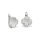 Sterling Silver Mother of Pearl CZ Earrings