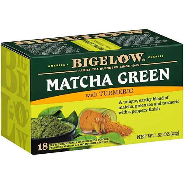 Bigelow 姜黄绿茶包 18包*6盒 共108茶包