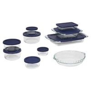 Pyrex 19 Piece Bake and Store Set - Clear