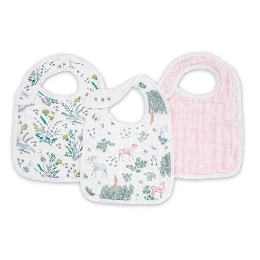 Classic Snap Bib 3-Pack Forest Fantasy