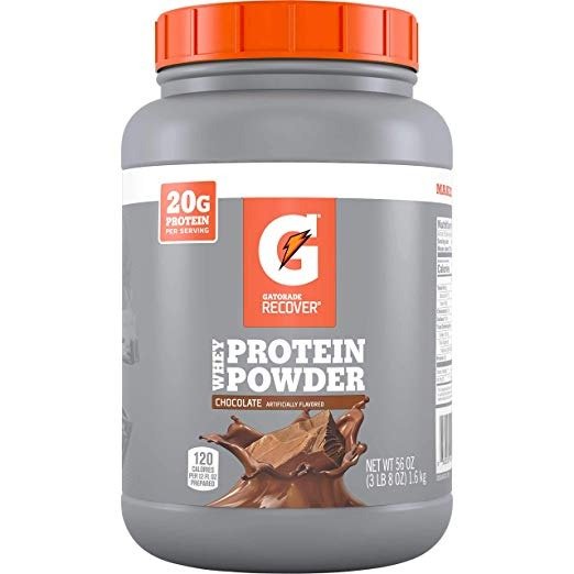 Whey Protein Powder, Chocolate, 56 oz Canister (50 servings per canister, 20 grams of protein per serving)