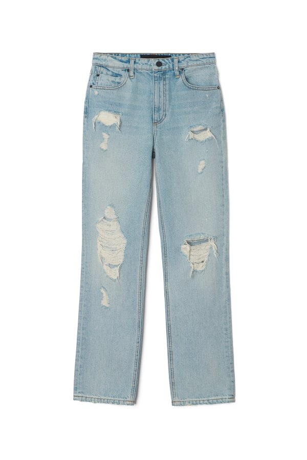 alexanderwang CULT CROPPED DESTROYED JEANS