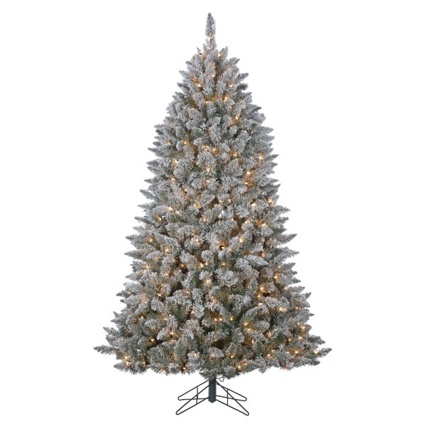 7ft Flocked pine 600clear lits 1312 tips