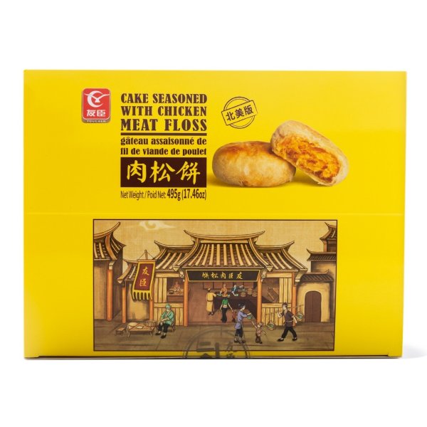 Youchen Cake Seasoned With Chicken Meat Floss 495g