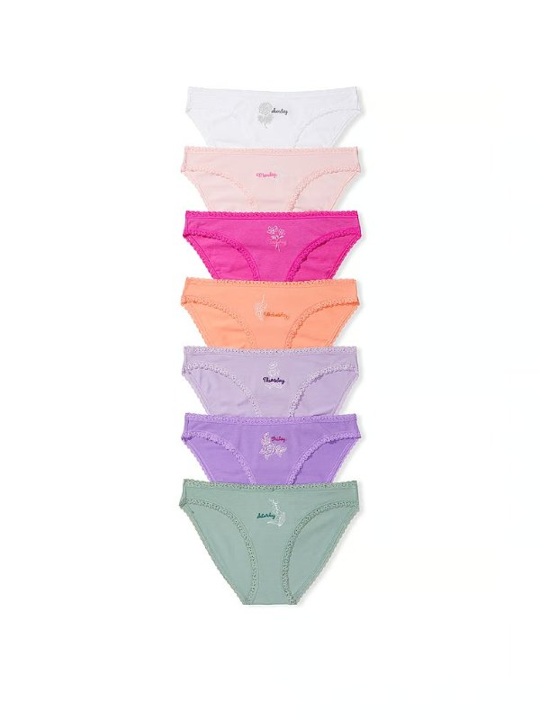7-Pack Stretch Cotton Bikini Panties