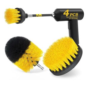 Holikme 4Pack Drill Brush Power Scrubber Cleaning Brush Extended Long Attachment Set