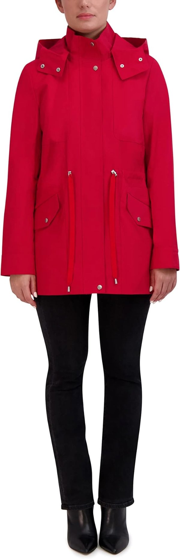 Women's Adjustable Rain Short Coat