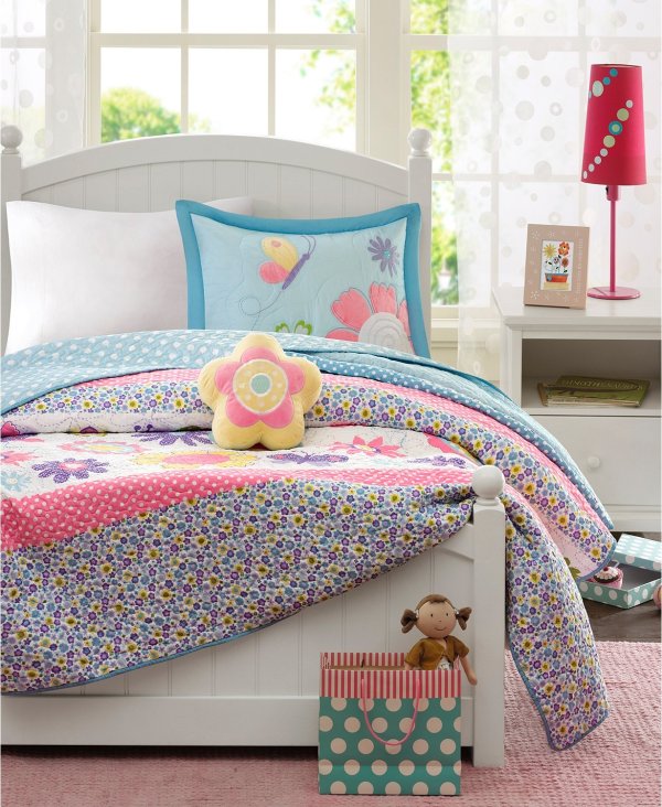 Crazy Daisy 3-Pc. Twin/Twin XL Coverlet Set