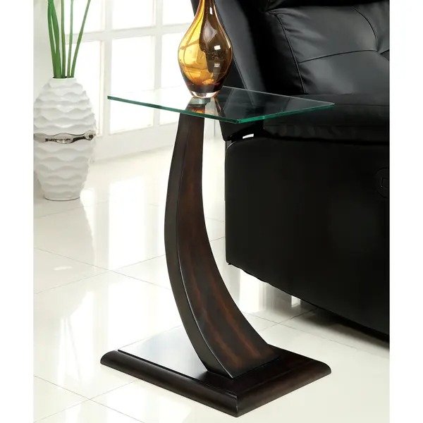 Zai Walnut 12-inch Solid Wood Side Table