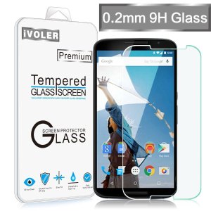 iVoler Tempered Glass Screen Protector for Google Motorola Nexus 6 