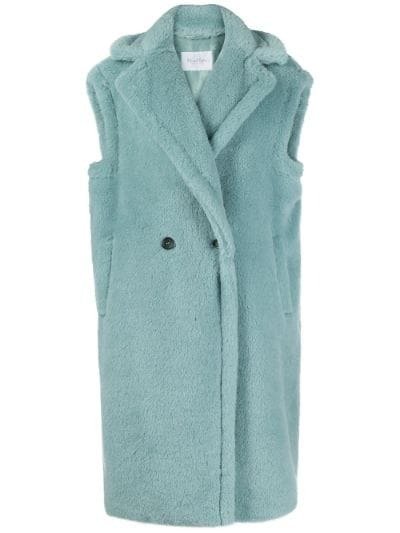 teddy-style sleeveless coat