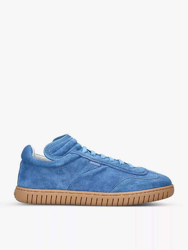 Parrel brand-tab leather low-top trainers
