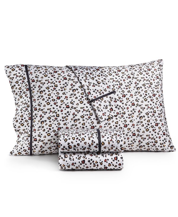 CLOSEOUT! Novelty Print Twin 3-Pc Sheet Set, 250 Thread Count 100% Cotton, Created for Macy's