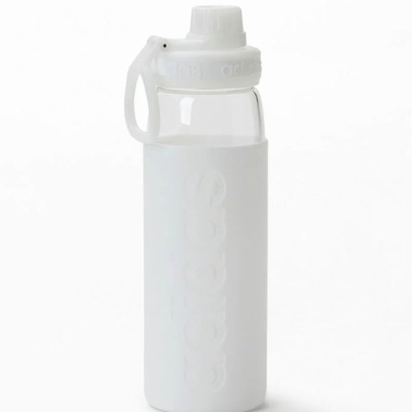 White Squad Glass Water Bottle | PacSun