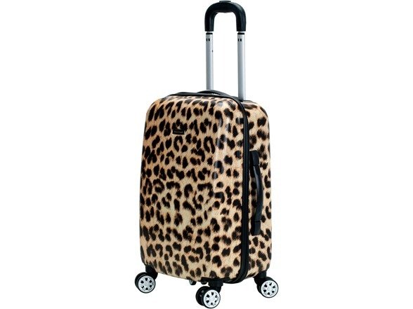 Safari Hardside Spinner Wheel Luggage, Leopard, Carry-On 20-Inch