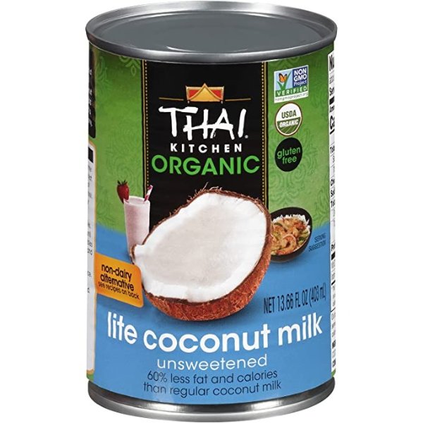 Thai Kitchen 有机低脂无糖椰奶 13.66oz 6罐