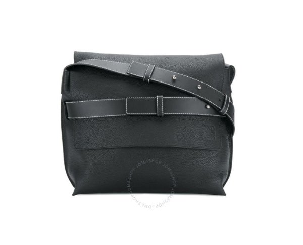 Messenger Strap Bag in Black