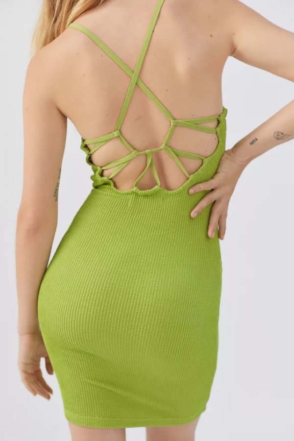 UO Tyra Strappy-Back Mini Dress