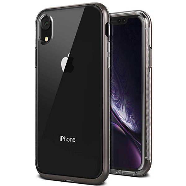 iPhone XR Case, VRS Design [Black] Transparent Dual Layer Heavy Duty Protection [Crystal Bumper] Anti-Yellowing TPU Body PC Bumper Compatible with Apple iPhone Xr 6.1 inch(2018)