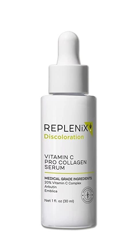 Vitamin C Pro Collagen Serum - Medical Grade Brightening Treatment with Antioxidants for Dark Spots, Reduces Fine Lines and Wrinkles, 1 oz.