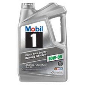 Mobil 1 5W-30 or 10W-30 Synthetic Motor Oil 5 Quart