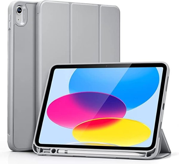 优触TPU系列 笔槽款 iPad 10 防护壳 银河灰