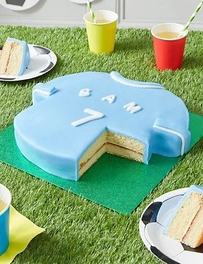 蓝白运动衫蛋糕 (Serves 30) | M&S