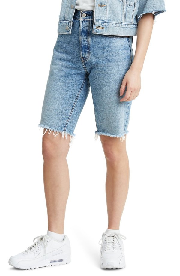 501® Knee Length Cutoff Denim Shorts