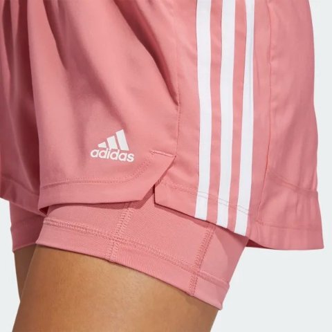 AdidasPacer 3-Stripes Woven Two-in-One Shorts
