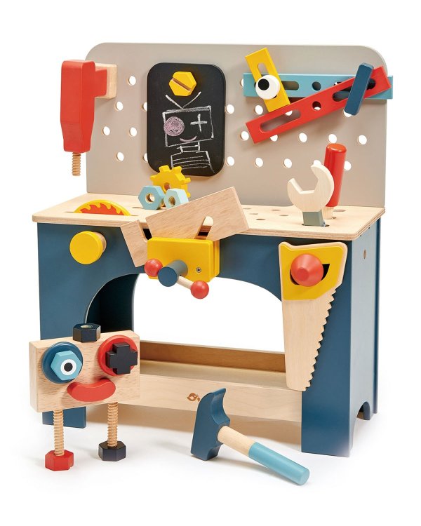 桌上 木质工具小站玩具