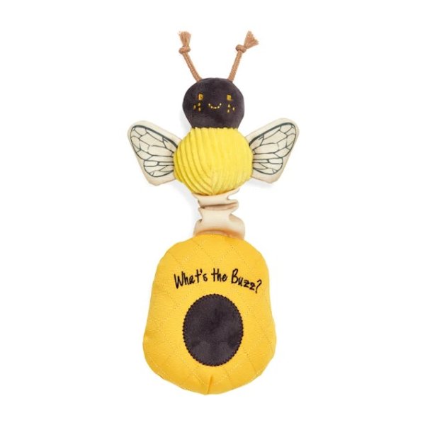 Bond & Co. Started As A Bottle Recycled & Reinvented Bee Mine Bungee Plush Dog Toy, Large | Petco
