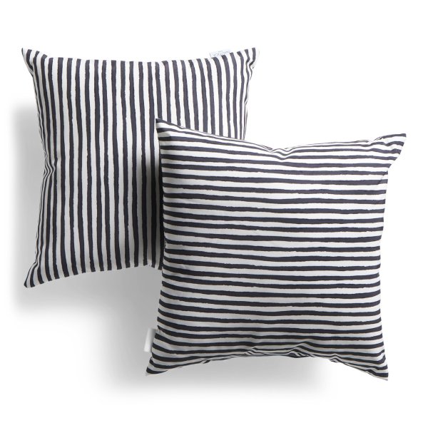 20x20 2pk Outdoor Striped Pillow Set