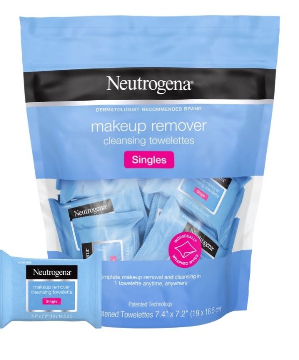 Makeup Remover Facial Cleansing Wipe Singles
