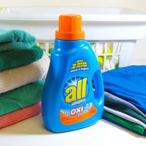 all Liquid Laundry Detergent with OXI Stain Removers and Whiteners, 46.5 Fluid Ounces, 26 Loads