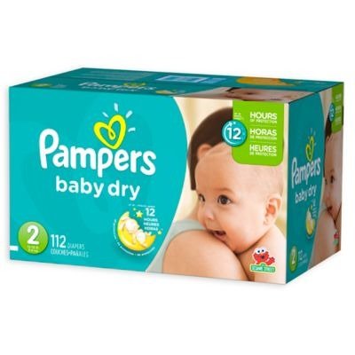 ® Baby-Dry 112-Count Size 2 Disposable Super Pack Diapers