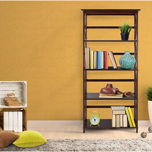 Casual Home 324-53 Montego 5-Tier Bookcase, Espresso